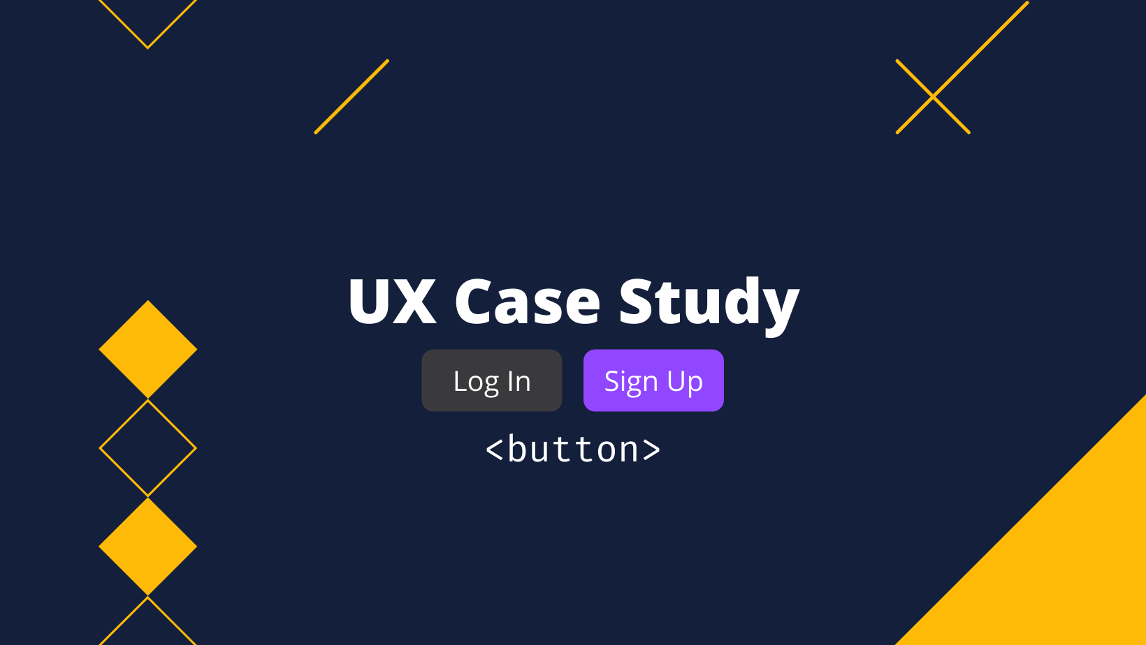 UX Case Study Log In Sign Up Buttons